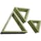 Ekena Millwork Triangle, Open Back, Vintage Farmhouse Shadow Box Shelves, Barnwood Decor Collection, PK3 DECR15SBTROBGR - alternate 5